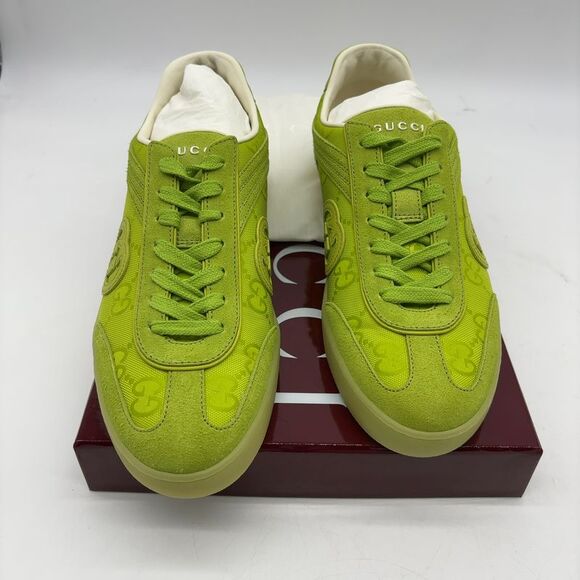 Gucci Shoes - Gucci Neon Green Low-Top Sneakers